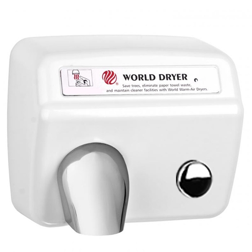 World Dryer DA5974 Model A® Push Button Hand Dryer White